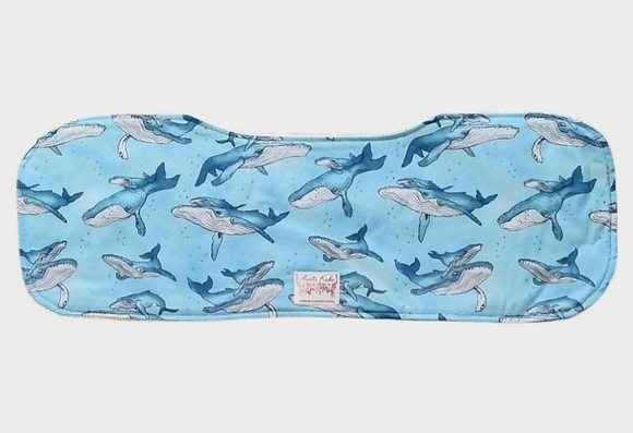 Burp Cloth - Whales