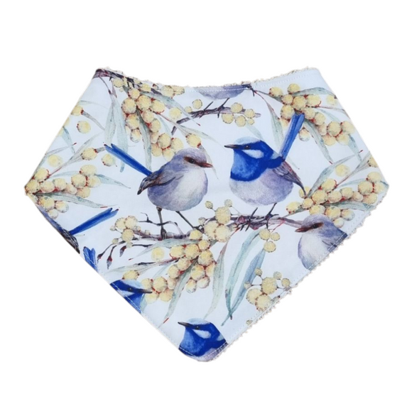 Bandana Bib - Blue Wren