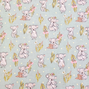 Flannelette Swaddle - Koalas Sage