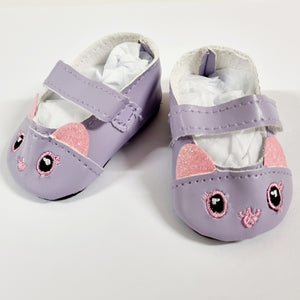 Doll Shoes - Bunny Purple