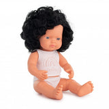 Miniland - 38cm Black Curly Hair Caucasian Girl