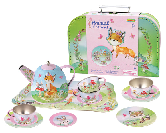 Tin Tea Set - Woodland Animals
