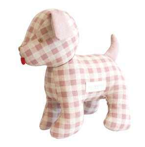 Musical Puppy - Rose Gingham